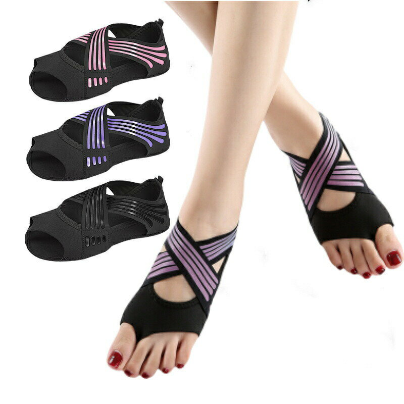 フットサポーター 足裏アーチ ヨガ ソックス 滑り止め ヨガシューズ ヨガウェア 靴下 スポーツウェア スリッパ サンダル 5本指 アーチ 足用 靴下 室内履き...
