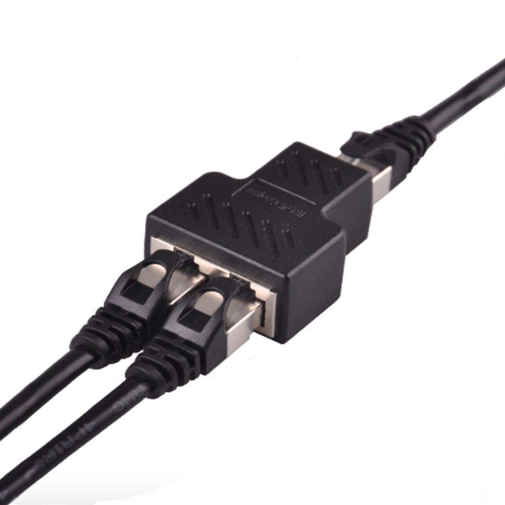 樂天商城 - RJ45スプリッターコネクタ デュアルLANイーサネットソケット USB 1から2 メス ネットワークアダプター