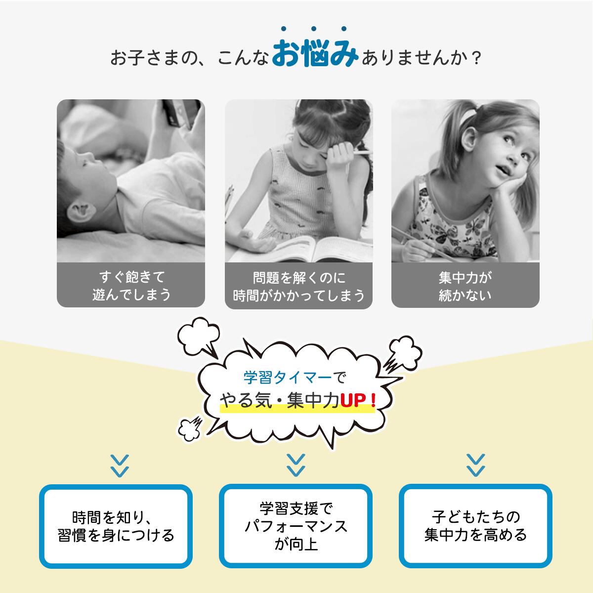 タイマー 時間管理 学習タイマー 子供 勉強 ゲーム カウント 料理 キッチンタイマ...