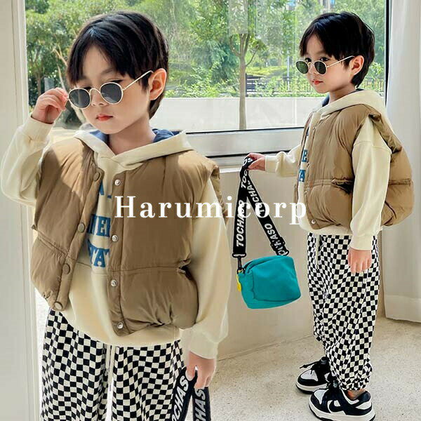 ベスト キッズ 冬服 子供服 女の子 男の子 中綿コート 中綿ジャケット トップス アウター ジャケット パーカー ジャンパー コート 韓国子供服 ベビー服 子ども服 赤ちゃん おしゃれ 可愛い 暖かい 130cm 120cm 110cm 100cm 90cm 80cm