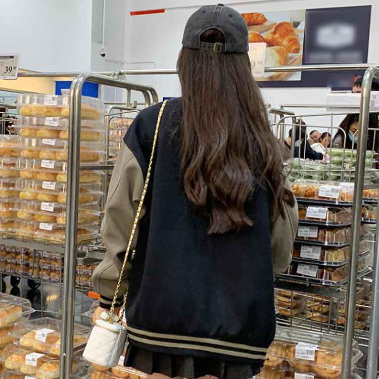 大きいサイズ カジュアル おしゃれ ゆったり オーバーサイズ 長袖 ジャンバー アウター ストリート カジュアル 秋 春 レディース