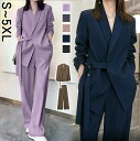 スーツ レディース 2点セット パンツスーツ セットアップ ビジネススーツ 洗える ジャケット パンツ 大きいサイズ フォーマル オールシーズン 就活 面接 オ...
