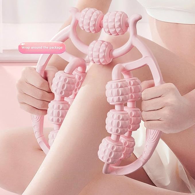 Glowcart楽天市場店の筋肉マッサージローラー 脚用マッサージローラー 多機能リング 15 ローラーヨガフィット ネス装置 マッサージャー レッグマッサージャー 男性 女性 脚美容装置 ふくらはぎ ストレッチャー 前腕 肘 手 腕のマッサージツール｜アングル2