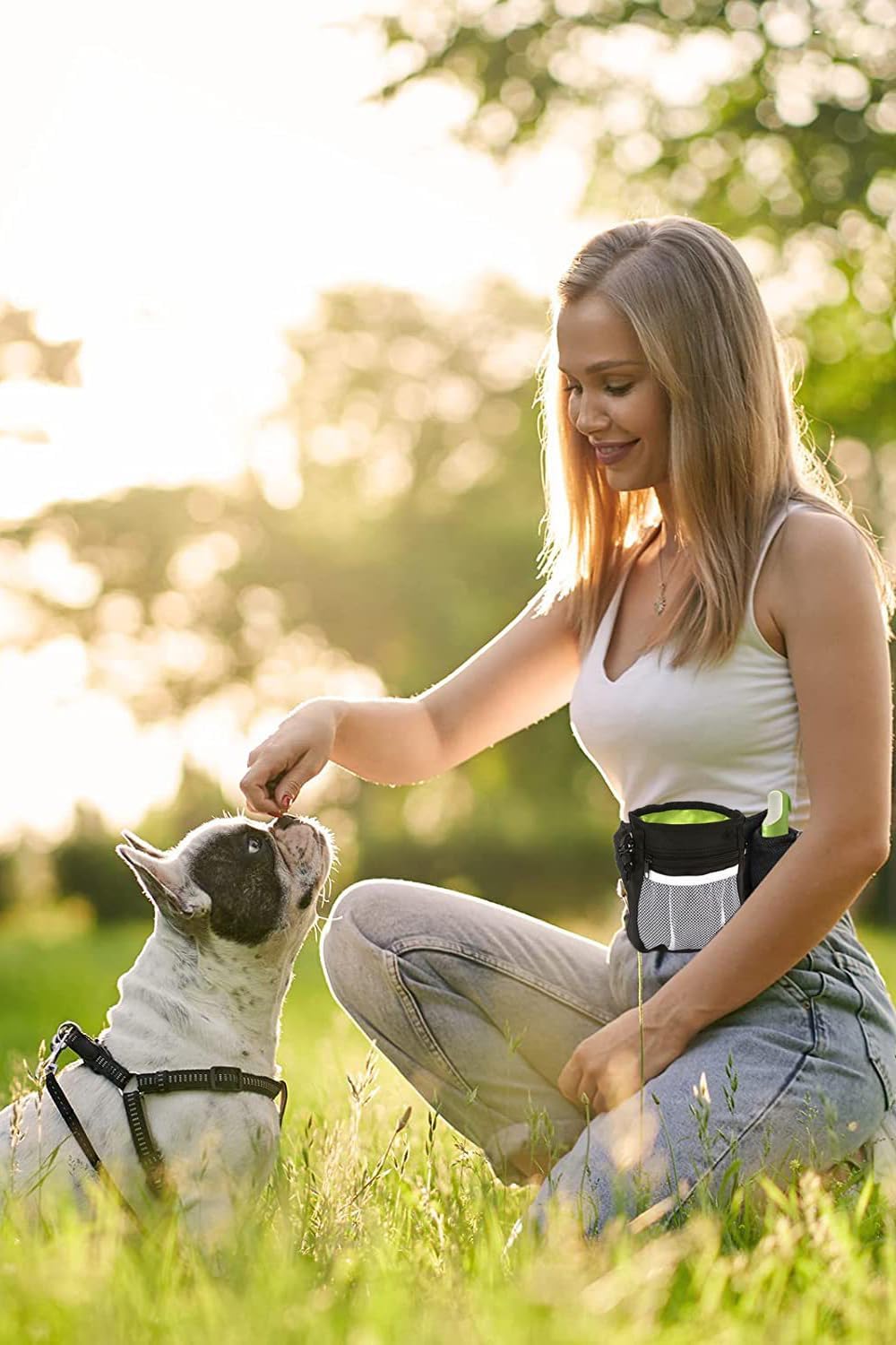 犬用 訓練バッグ 犬用おやつポーチ トレーニングバッグ 犬用 ウエストポーチ 訓練用 外出用 ペット用品 おやつバッグ お菓子バッグ 散歩用 外出用 小物入れ 餌入れ 給食 大容量 軽量 多機能 防水 オックスフォード布 小型犬 中型犬 大型犬に向け ベルト付き おしゃれ