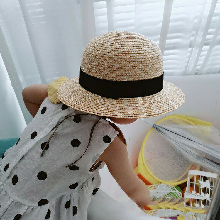 女の子 男の子 麦わら帽子 UVカット 紫外線対策 つば広 春夏 子供 キッズ おしゃれ...