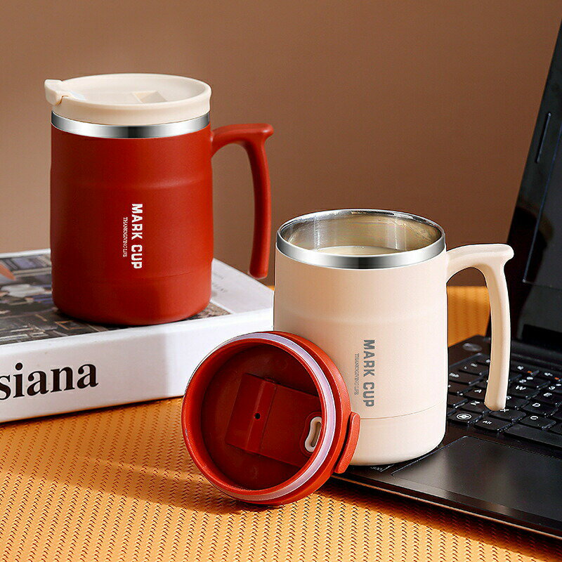 コーヒーカップ 水筒 コーヒーカップ マグカップ ふた付き 携帯マグ 保冷 保温 真空断熱 漏れ防止 ステンレス製 持ち運び 直接ドリップ プレゼント 500ML 車載せでき 密閉な内側 保温保冷コーヒー魔法瓶 蓋付き コーヒー マグボトル 保温ポッ