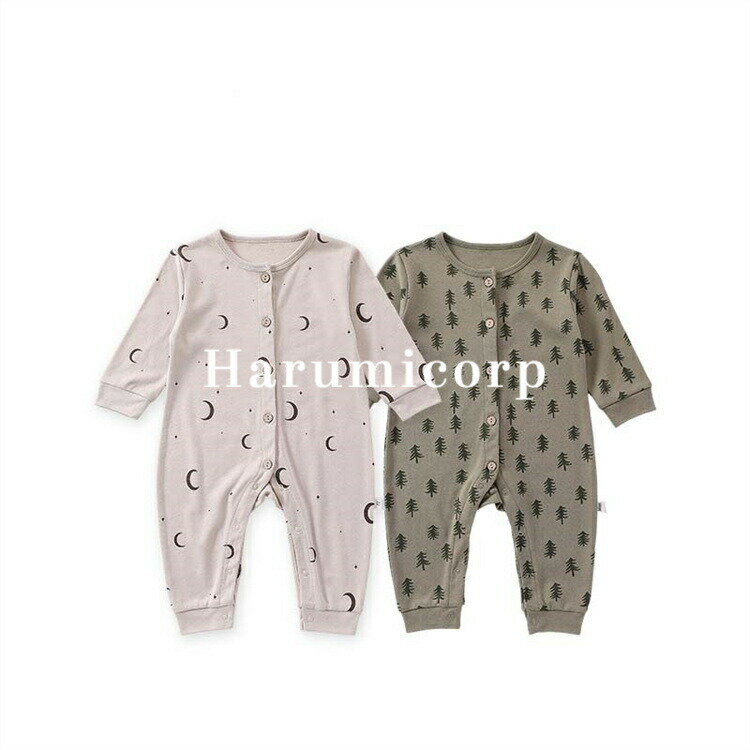 2色 ロンパース 長袖 春 夏 秋 冬 男の子 女の子 ベビー カバーオール キッズ 新生児 赤ちゃん ベビー服 ボディスーツ 長ズボン 子供服 退院着 ベビーロンパース ルームウェア パジャマ お部屋着 おしゃれ 可愛い 66cm 73cm 80cm 90cm 出産お祝い 暖かい