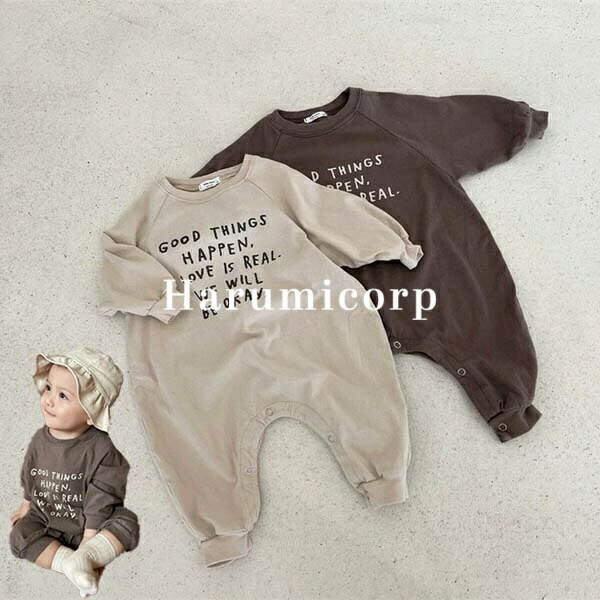 【6%OFFクーポン】ロンパース 長袖 ベビー服 女の子 男の子 カバーオール キッズ 綿 コットン 子供服 ..