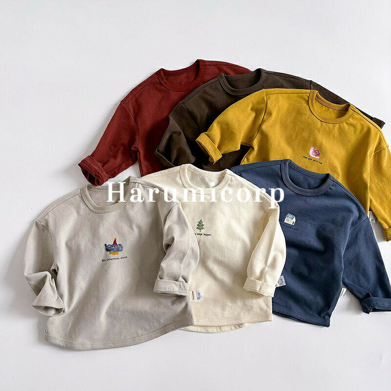 Other - Tシャツ キッズ 綿 ベビー服 男の子 女の子 子供服 tシャツ 長袖 ユニセックス トップス ジュニア 赤ちゃん 子ども服 ティーシャツ 長そで カットソー お着替え 春 夏 秋 冬 おしゃれ 幼稚園 小学生 入園 入学 80cm 90cm 100cm 110cm 120cm