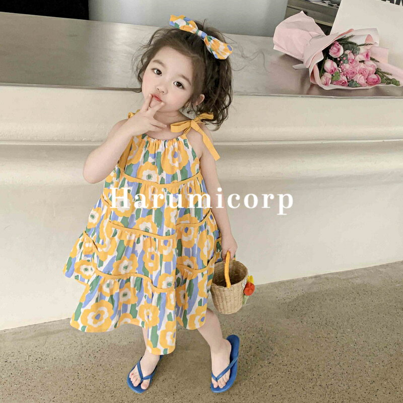 子供服 ワンピース 女の子 ノースリーブ キッズ 花柄 ベビー服 春夏 子供ドレス 卒園式 ピアノ 発表会 卒業式 おしゃれ 可愛い 七五三 結婚式 入学 入園 韓国子ども服 誕生日 プレゼント お姫様 シンプル 130cm 120 110 100 90