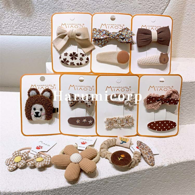 ヘアクリップ キッズ レディース ヘアピン 女の子 シュシュ 子供 ヘアアクセサリー 髪飾り 髪留め ヘア..