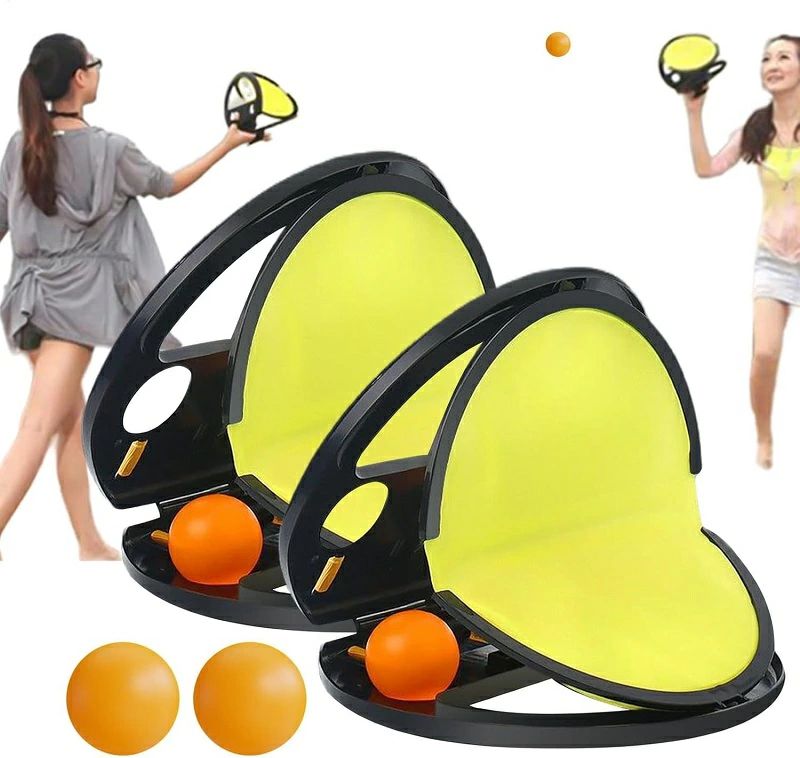 ピンポンキャッチャー ビーチ投げゲーム 投げゲームおもちゃ トスアンドキャッチボールセット ビーチで楽しむ ストレス解消 エクササイズ 反応スキルの練習 親子スポーツ アウトドアカーニバル キャンプ旅行 家族の集まり 屋内 屋外