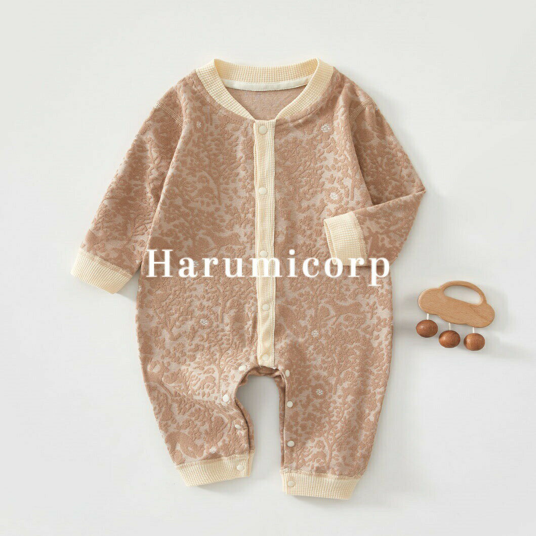 樂天商城 - 【クーポンで1,541円】ベビー服 ロンパース 長袖 秋冬 冬 綿 パジャマ ベビー 赤ちゃん 新生児服 前開き 子供服 出産祝い 子供 女の子 男の子 キッズ 冬ロンパース ルームウェア かわいい コットン キッズパジャマ おしゃれ 66cm 73cm 80cm 90cm 子供服 harumicorp