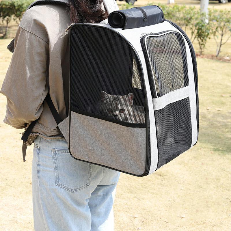 キャリーバッグ ペットキャリー バッグ 犬 猫 折りたたみ ショルダー 中 大型猫用 ...