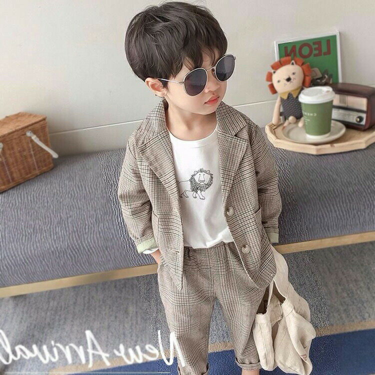 樂天商城 - 子供スーツ 男の子 2点セット キッズ スーツ 男の子 ジュニア フォーマルスーツ 男の子 おしゃれ 入学式 スーツ ジャケット ズボン 入園式 卒業式 入学式 お宮参り 発表会 七五三 80 90 100 110 120 130cm 140cm