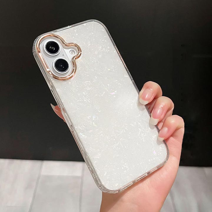 Rakuten - オーロラカラー フチ高 iPhoneケース スマホケース アイフォンケース アイフォン16ケースメタリック キラキラ ホワイト 白 カメラレンズ保護 シンプル おしゃれiPhone13 iPhone14 iPhone15 Pro Max ケース おしゃれ 可愛い