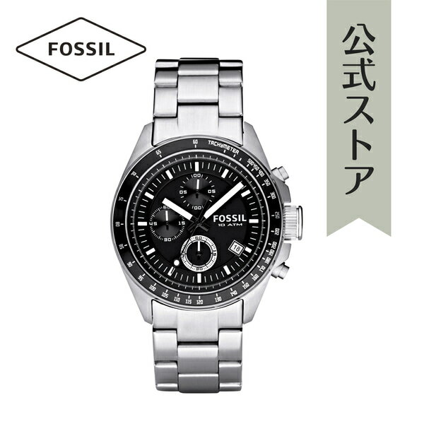 フォッシル 腕時計（メンズ） 【50%OFF】腕時計 メンズ フォッシル アナログ 時計 シルバー ステンレス DECKER CH2600IE FOSSIL 公式 VD ブランド ビジネス 防水 誕生日 プレゼント 記念日 ギフト