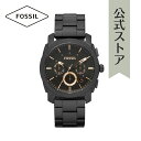 フォッシル 腕時計 アナログ メンズ ブラック ステンレススチール MACHINE FS4682IE 2011 冬 FOSSIL 公式