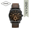 フォッシル 腕時計 アナログ メンズ ブラウン ジェニュインレザー MACHINE FS4656 2011 秋 FOSSIL 公式