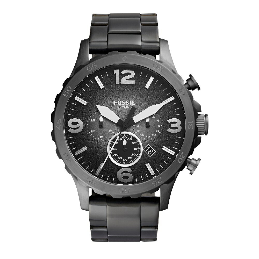 フォッシル 腕時計（メンズ） フォッシル 腕時計 アナログ メンズ グレー ステンレススチール NATE JR1437 2013 春 FOSSIL 公式