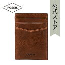 【楽天スーパーSALE/50%OFF+P5倍】フォッシル カードケース メンズ コニャック レザー ANDREW ML4173222 2020 春 FOSSIL 公式