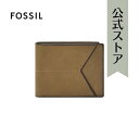 フォッシル 財布 メンズ フォッシル レザー Wallet メンズ オリーブ レザー Jayden SML1865365 2024 春