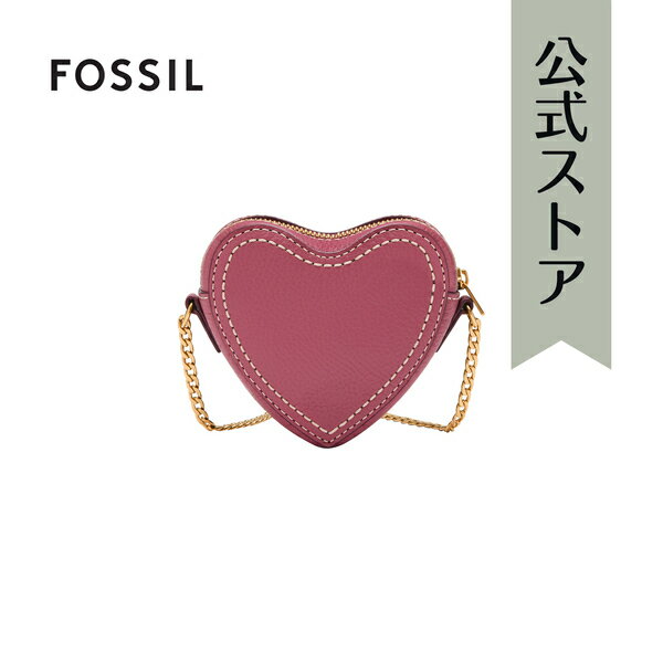 フォッシル レザー Crossbody Bag レディース ピンク レザー Vday SL10051508 2024 春