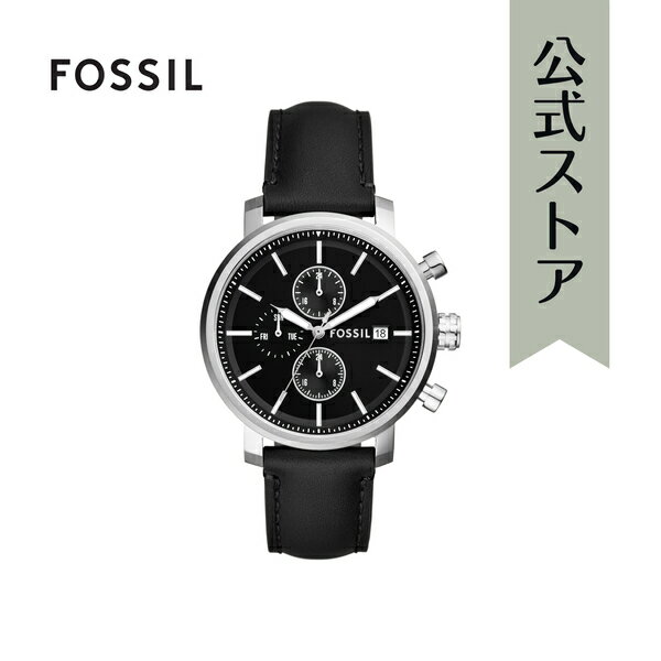 楽天FOSSIL フォッシル公式ストアフォッシル 腕時計 アナログ クオーツ メンズ ブラック LiteHide?レザー Rhett BQ2849 2024 春
