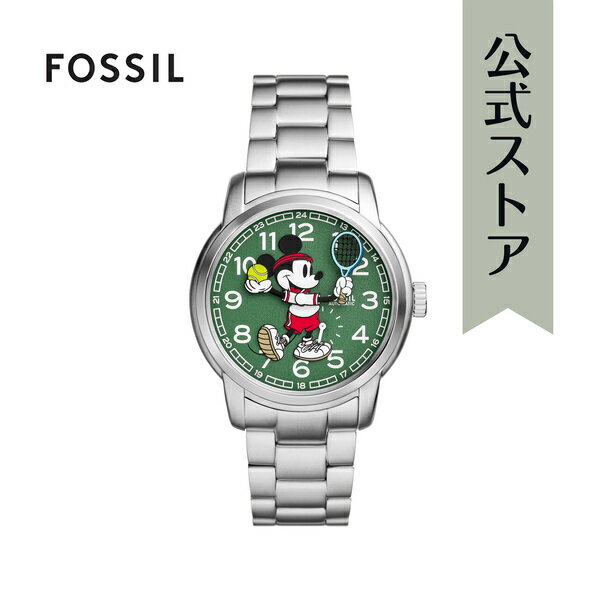 【数量限定｜ディズニー× フォッシル】腕時計 アナログ 自動 ユニセックス シルバー ステンレススチール Mickey Mouse LE1192 2024 夏のサムネイル