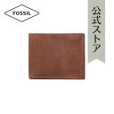 フォッシル 財布 メンズ フォッシル 財布 二つ折り メンズ ブラウン レザー／レザー DERRICK ML3687200 2015 秋 FOSSIL 公式