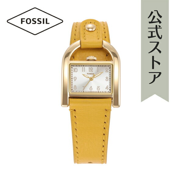 フォッシル 【30%OFF】フォッシル 腕時計 アナログ クォーツ レディース イエロー LiteHideレザー HARWELL ES5281 2023 夏 FOSSIL 公式