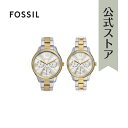 フォッシル 腕時計 アナログ　クォーツ RYE ユニセックス 合金 シルバー BQ2737SET 2022 冬 FOSSIL OUTLET 公式