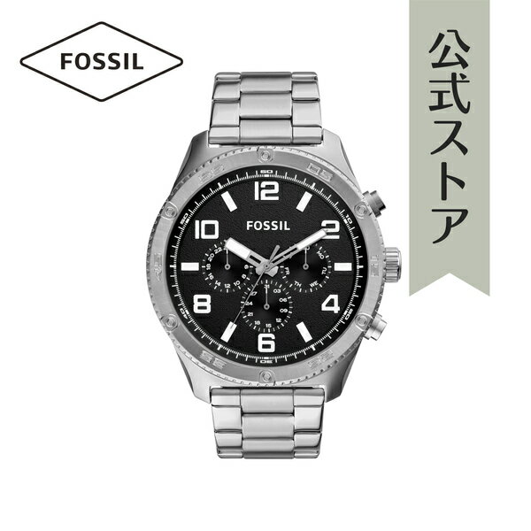 フォッシル 腕時計（メンズ） 【30%OFF】フォッシル 腕時計 アナログ メンズ シルバー ステンレススチール BROX BQ2797 2023 秋 FOSSIL 公式