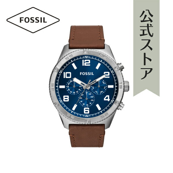 フォッシル 腕時計（メンズ） フォッシル 腕時計 アナログ メンズ ブラウン レザー BROX BQ2799 2023 秋 FOSSIL 公式