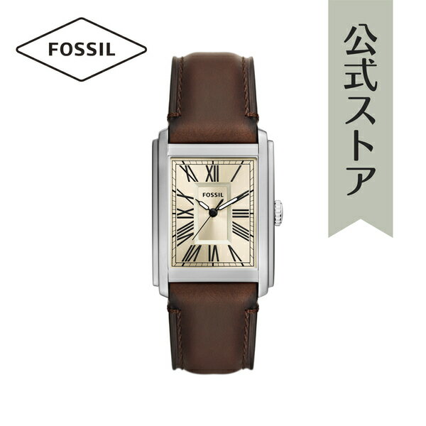 フォッシル ビジネス腕時計 メンズ フォッシル 腕時計 アナログ メンズ ブラウン レザー CARRAWAY FS6012 2023 秋 FOSSIL 公式