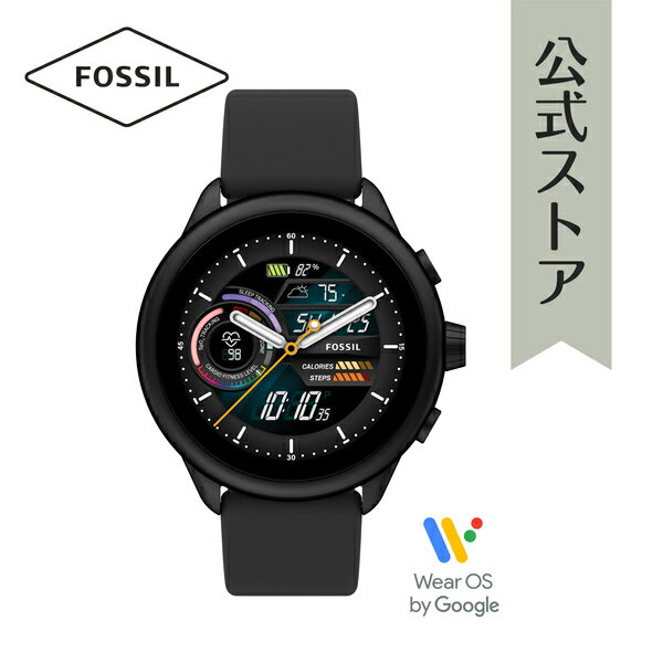 フォッシル 腕時計（メンズ） 【50%OFF】フォッシル 腕時計 スマートウォッチ ジェネレーション6 ウェルネスエディション タッチスクリーン メンズ レディース ブラック シリコン Gen 6 SMARTWATCH WELLNESS EDITION FTW4069 2022 冬 FOSSIL 公式