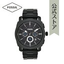 【GWセール/50%OFF】フォッシル 腕時計 アナログ クオーツ メンズ ブラック ステンレススチール Machine FS4552 2010 秋 FOSSIL 公式 ブランド ビジネス 防水 誕生日 プレゼント 記念日 ギフト