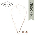 【GWセール/70%OFF】フォッシル アクセサリー セット レディース ローズゴールド ステンレススチール NA JGFTSET1063 2023 春 FOSSIL OUTLET 公式