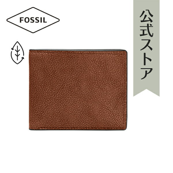 フォッシル 財布 二つ折り メンズ ミディアムブラウン レザー／レザー STEVEN ML4521210 2022 秋 FOSSIL 公式