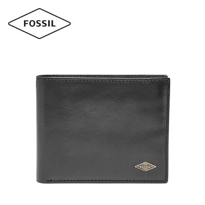 【お買い物マラソン/10%OFFクーポン】フォッシル 財布 二つ折り メンズ ブラック レザー/レザー RYAN ML3729001 2016 冬 FOSSIL 公式