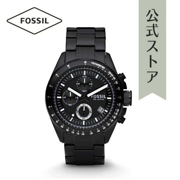 【50%OFF】フォッシル 腕時計 メンズ クロノグラフ アナログ 時計 ステンレス ブラック DECKER CH2601IE FOSSIL 公式 VD ブランド ビジネス 防水 誕生日 プレゼント 記念日 ギフト