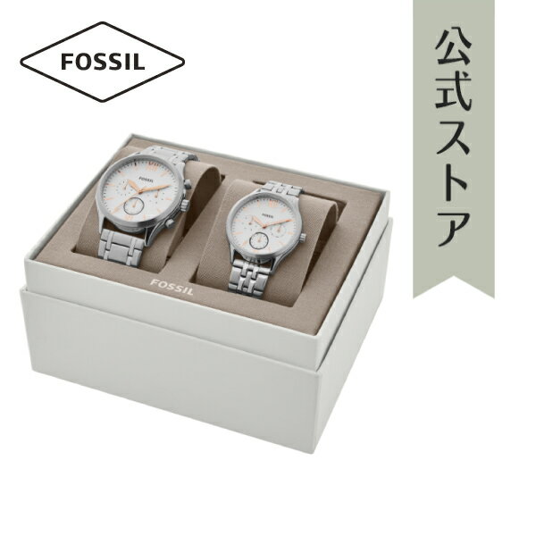 フォッシル フォッシル 腕時計 アナログ シルバー メンズ レディース ペア ウォッチ セット FOSSIL 時計 BQ2468SET FENMORE MIDSIZE 公式 ブランド ビジネス 防水 誕生日 プレゼント 記念日 ギフト