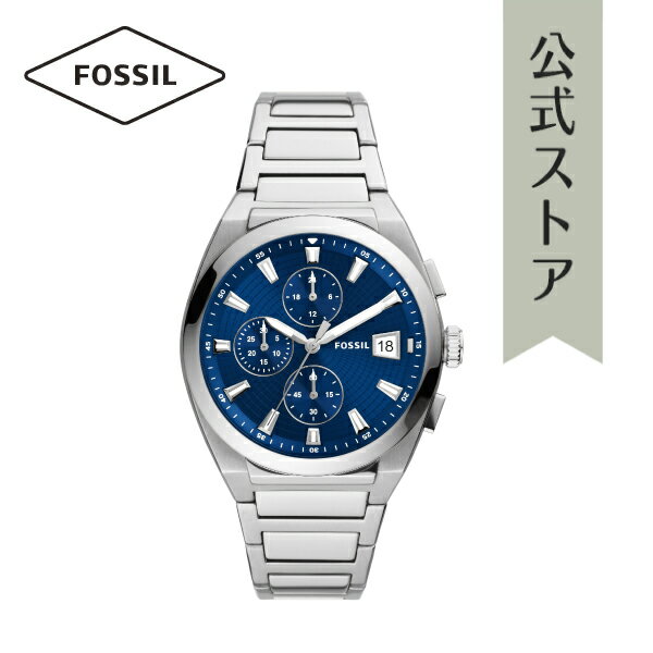 フォッシル 【50%OFF】フォッシル 腕時計 アナログ シルバー メンズ FOSSIL 時計 FS5795 EVERETT CHRONOGRAPH エヴァレット 公式 ブランド ビジネス 防水 誕生日 プレゼント 記念日 ギフト