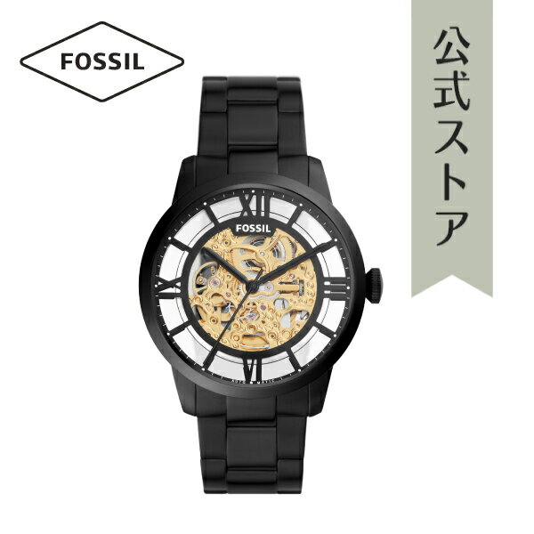 フォッシル 腕時計（メンズ） 【30%OFF】フォッシル 腕時計 アナログ メンズ FOSSIL 時計 ブラック 自動巻き ME3197 44MM TOWNSMAN タウンスマン 公式 ブランド ビジネス 防水 誕生日 プレゼント 記念日 ギフト