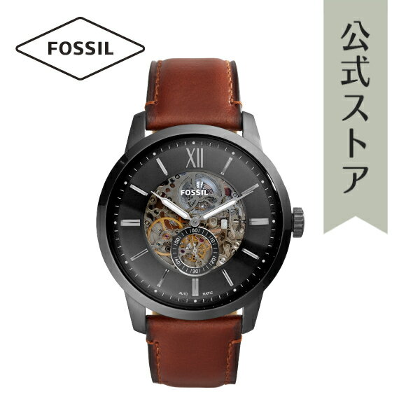 フォッシル 腕時計（メンズ） フォッシル 腕時計 アナログ ブラウン 自動巻き メンズ FOSSIL 時計 ME3181 TOWNSMAN AUTOMATIC 公式 ブランド ビジネス 防水 誕生日 プレゼント 記念日 ギフト