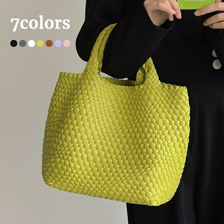 ひち　ミニトートバッグ　編み込みデザイン 模様編みの2wayミニトートバッグ｜yukigoyaさんコラボキット | ［hus