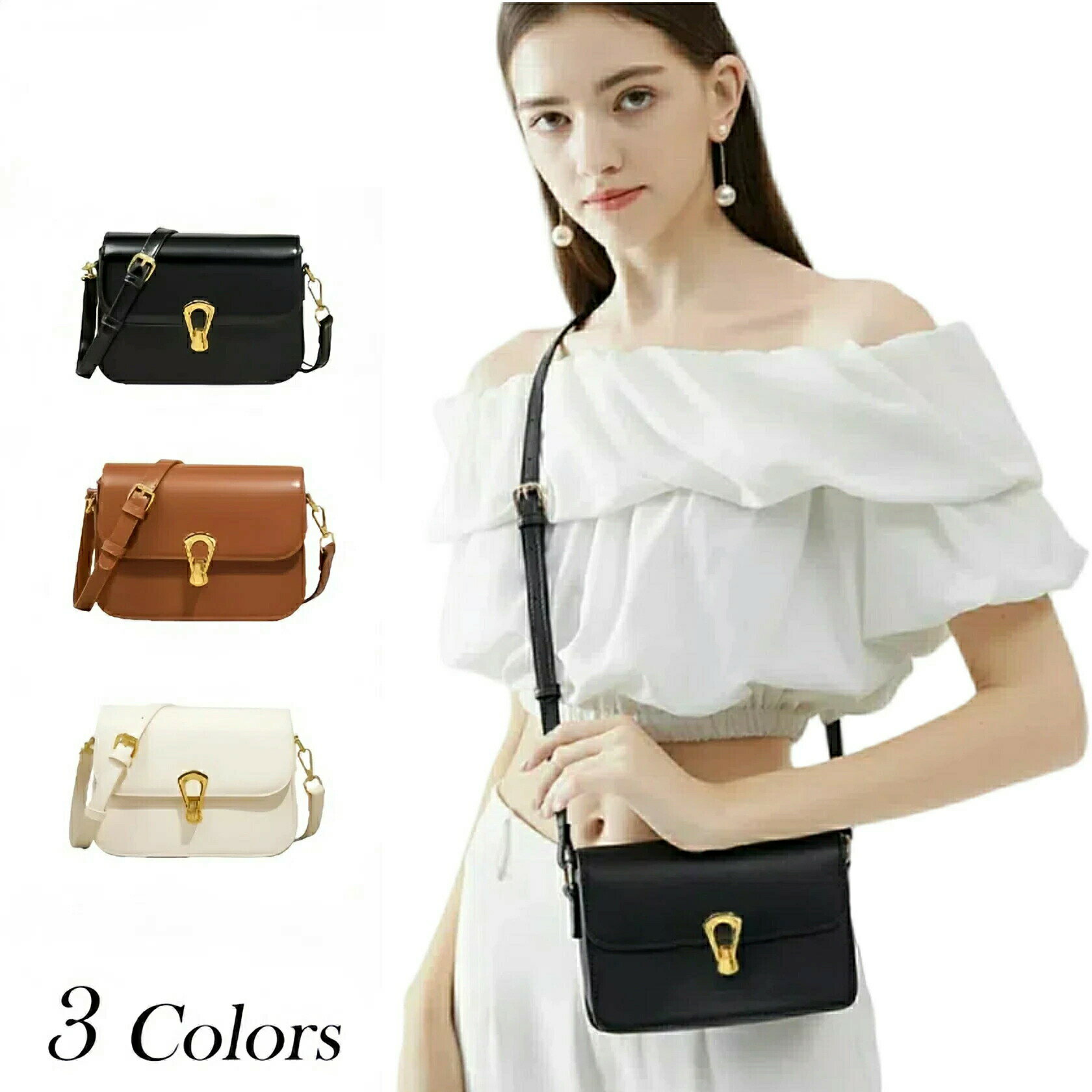 Rakuten - 斜め掛けバッグ オシャレ 通学 かわいい 上質puレザー 2way 通勤 レディース レザーバッグ ショルダーバッグ 肩掛けバッグ バッグ