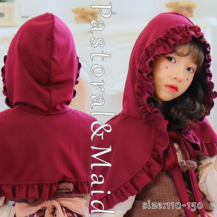 Rakuten - ハロウィン コスプレ衣装 子供 仮装 赤ずきん ショール マントハロウィンコスプレ 女の子 キッズ 赤頭巾 帽子 ポンチョ ケープ コスチューム 文化祭 学園祭パーティー イベント 可愛い 演出服 110 120 130 140 150cm