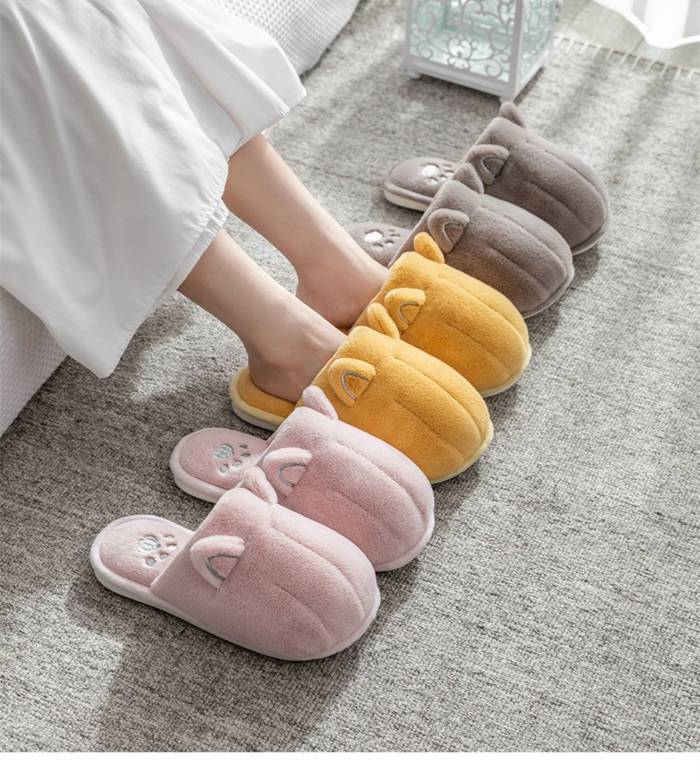 Rakuten - 2足で送料無料 親子 大人 子供 ルームスリッパ ルームシューズ ふわもこ スリッパ かわいい 猫の爪 ボア クリスマス 新年 防寒 冬 もこもこ シンプル プレゼント用も適用 レディース 女の子 メンズ 男の子 あったか 恋人 夫婦 室内履き 部屋履き 玄関