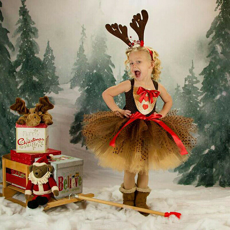 Rakuten - サンタ コスプレ クリスマス 衣装 チュチュスカート 子供ドレス ワンピース フォーマル ベビードレス 女の子 スパンコール チュールワンピース クリスマスコスプレ ガールズ 子供服 鹿カチューシャ 新生児 イベント ダンス衣装 演出 70 160cm